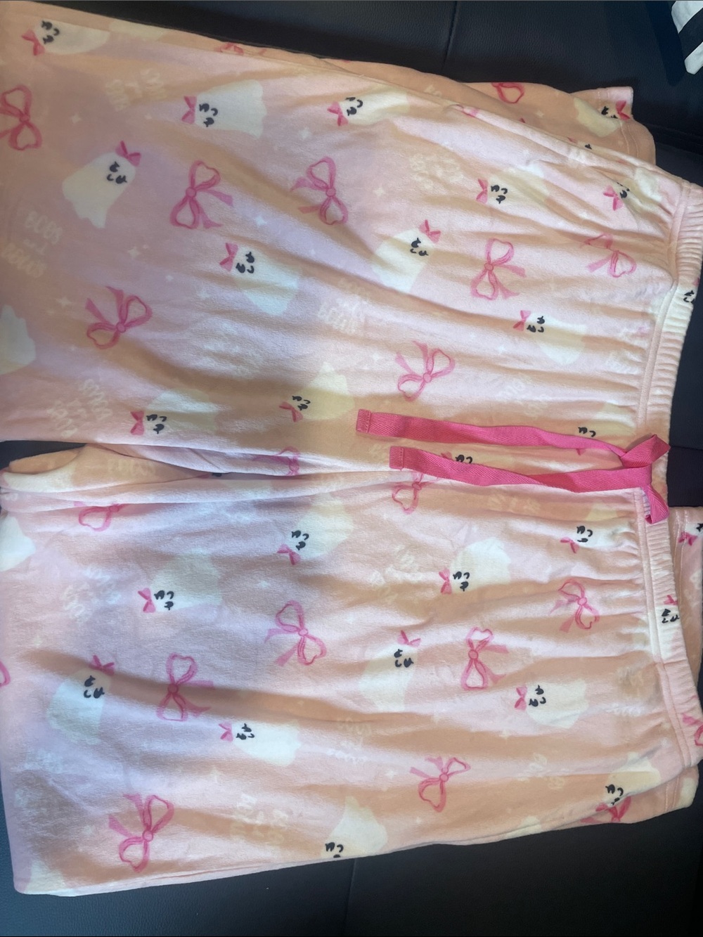 pink ghost boos , and bows pj pants
